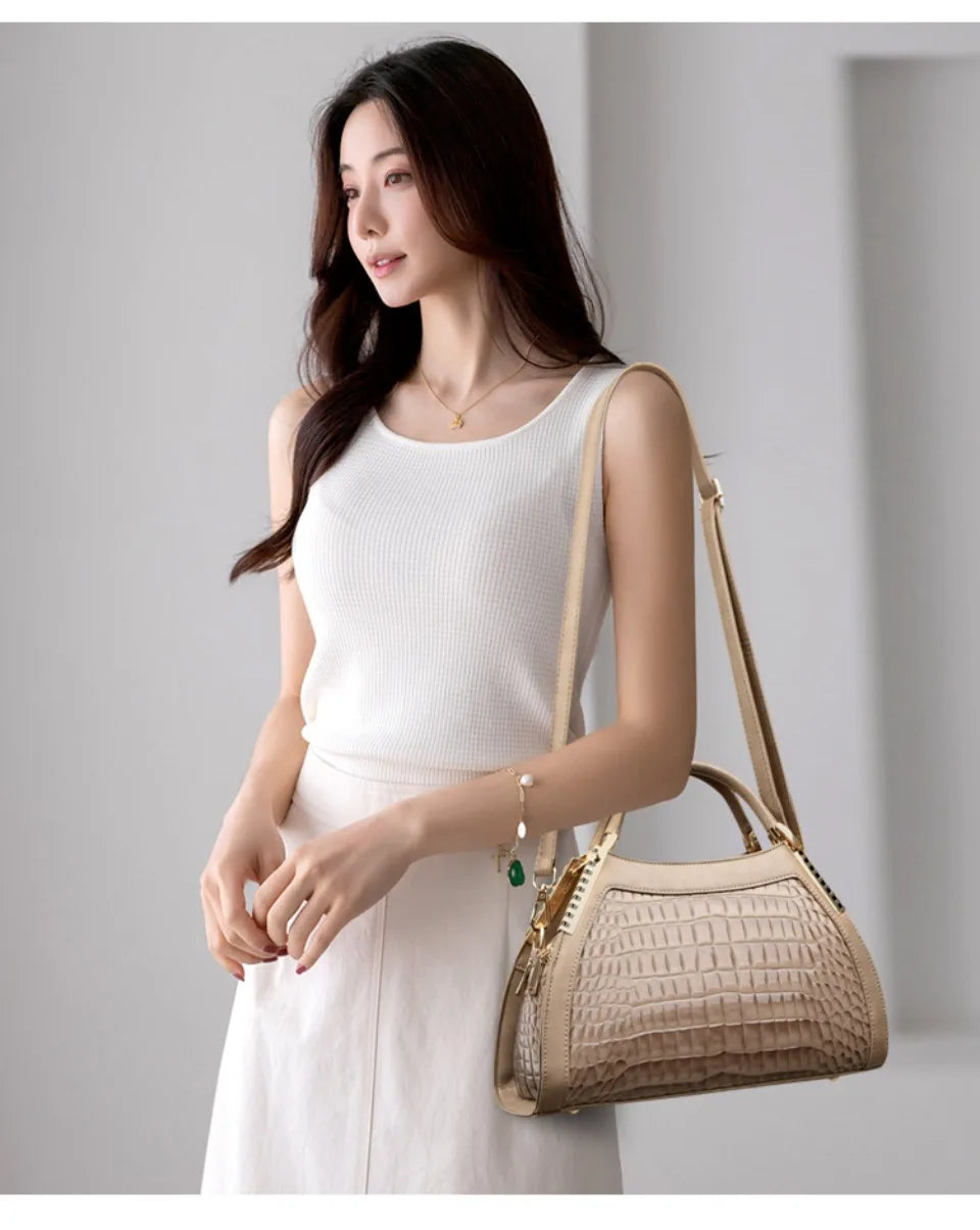 Women Brand Luxury Handbags Women Bags Designer Hobos Two Layers Sac
