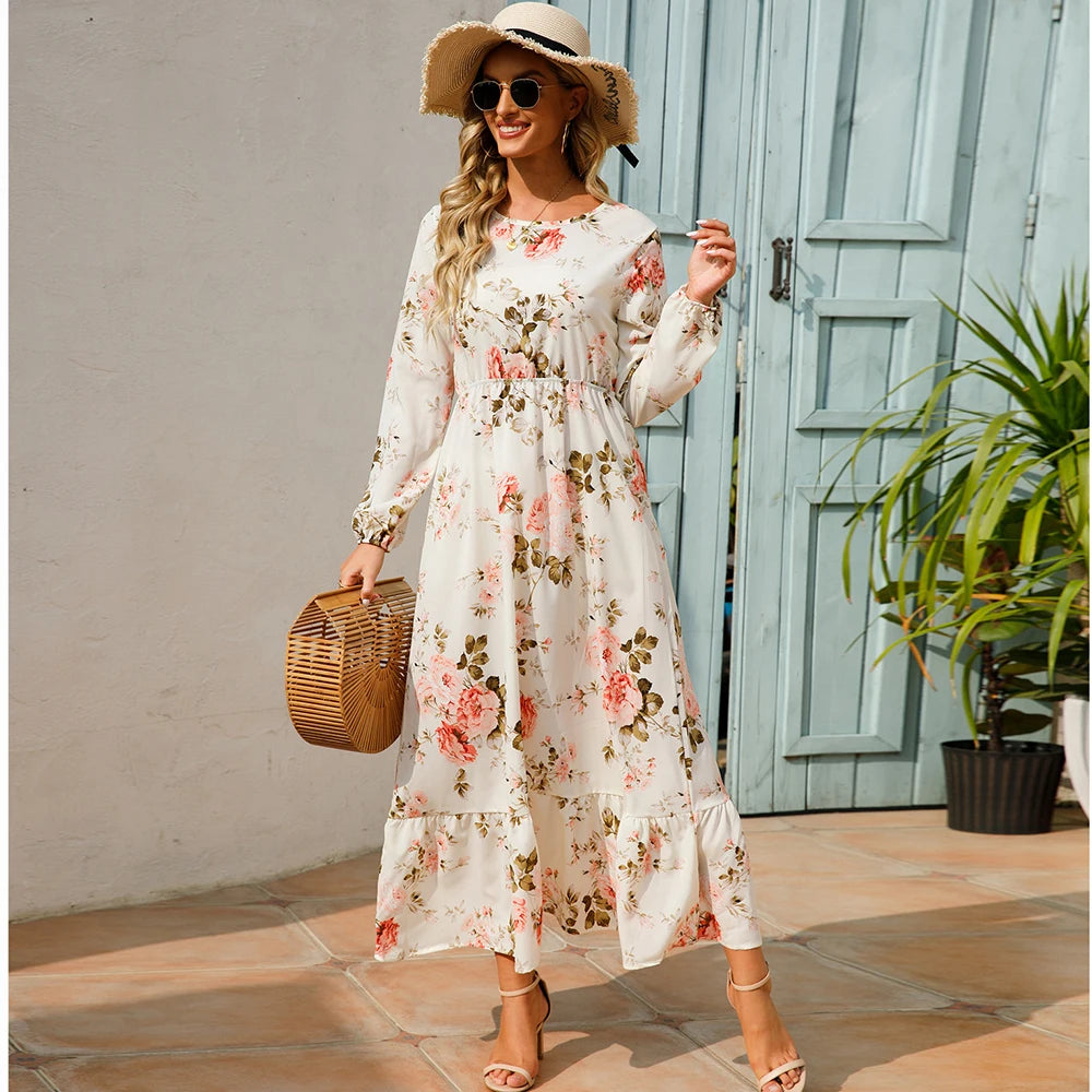 2025 Sping Summer Bohemian Women Maxi Dress Casual
