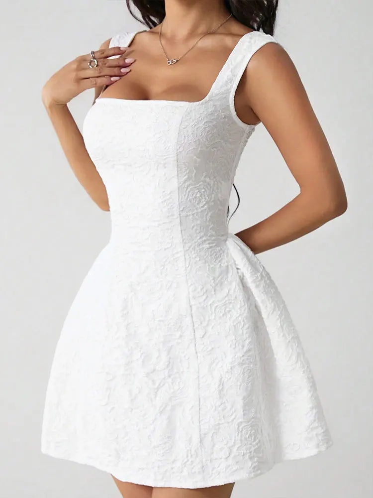 Summer Street A-Line Tank Dress – Sexy Backless Partywear for Women
