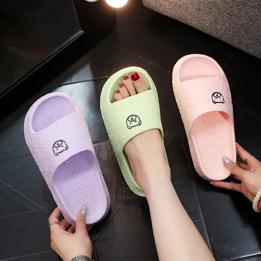 New Fashion Women's Slippers Indoor Soft Sole Cartoon