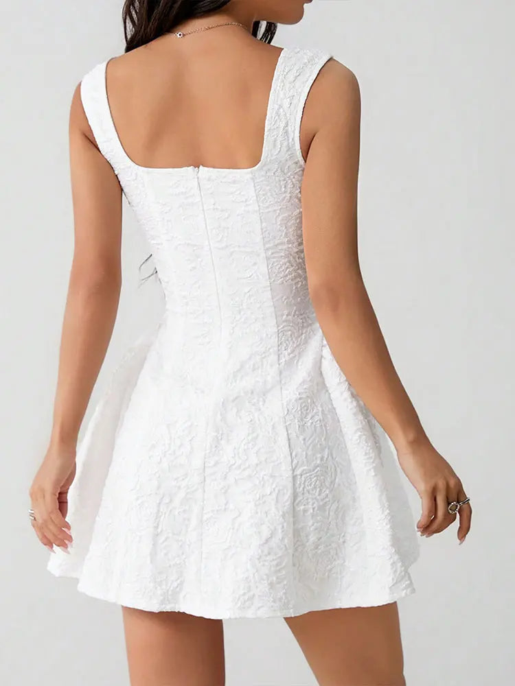 Summer Street A-Line Tank Dress – Sexy Backless Partywear for Women