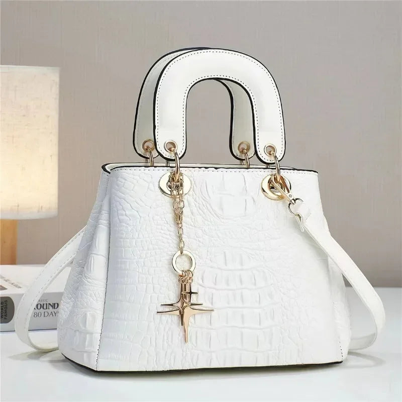 Casual Crossbody Bag High-Quality Crocodile Pattern