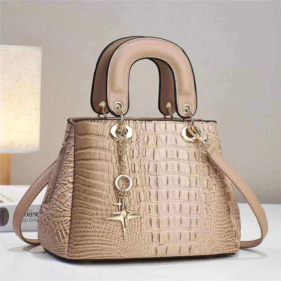 Casual Crossbody Bag High-Quality Crocodile Pattern