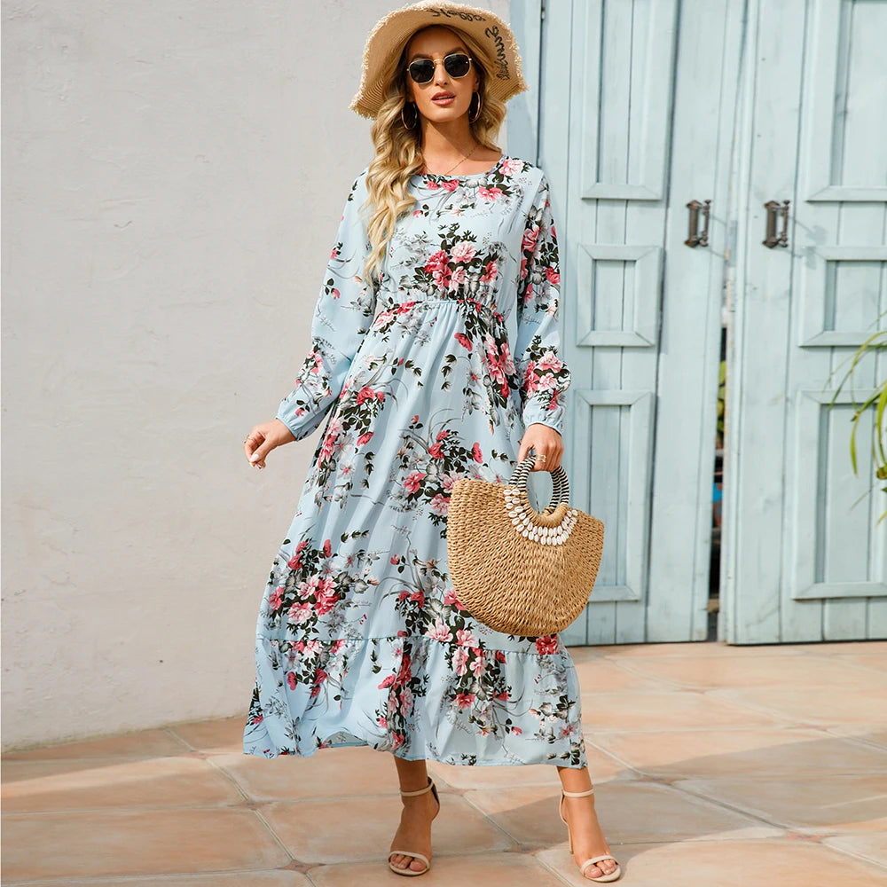 2025 Sping Summer Bohemian Women Maxi Dress Casual