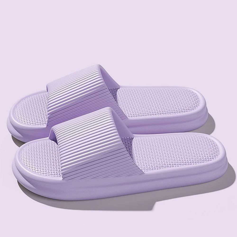 ZHIDA Thick Platform Cloud Slippers EVA Soft Sole Pillow Slides
