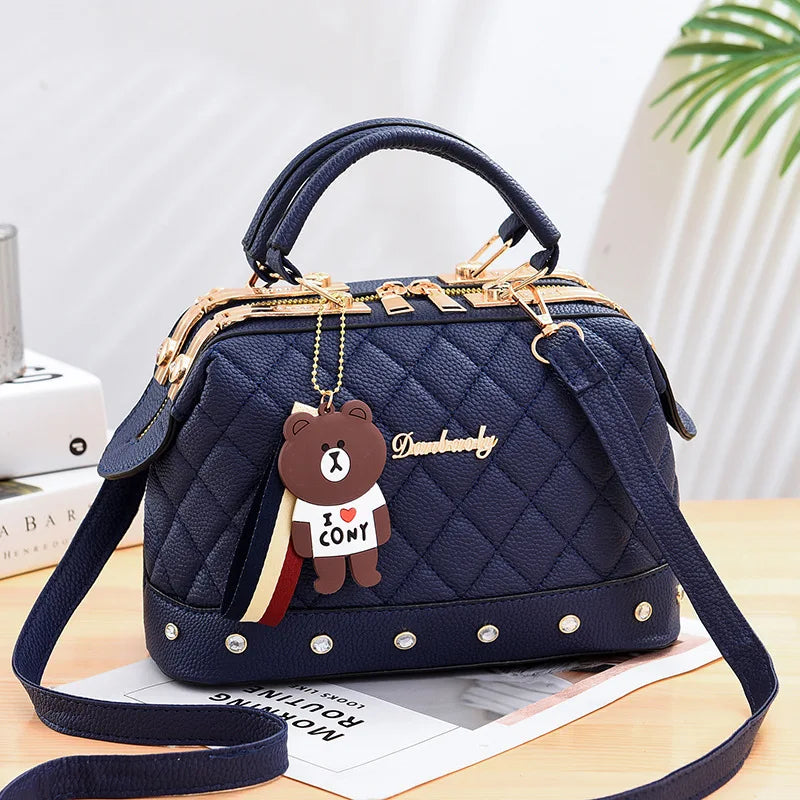 Stylish Large-Capacity Bucket Bag for Women – Lychee Texture, Crossbody & Shoulder Wear
