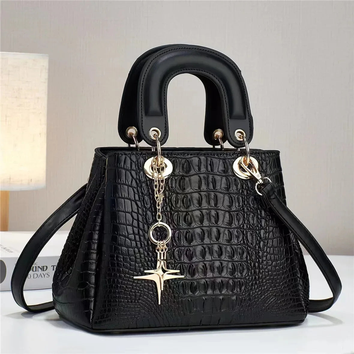 Casual Crossbody Bag High-Quality Crocodile Pattern