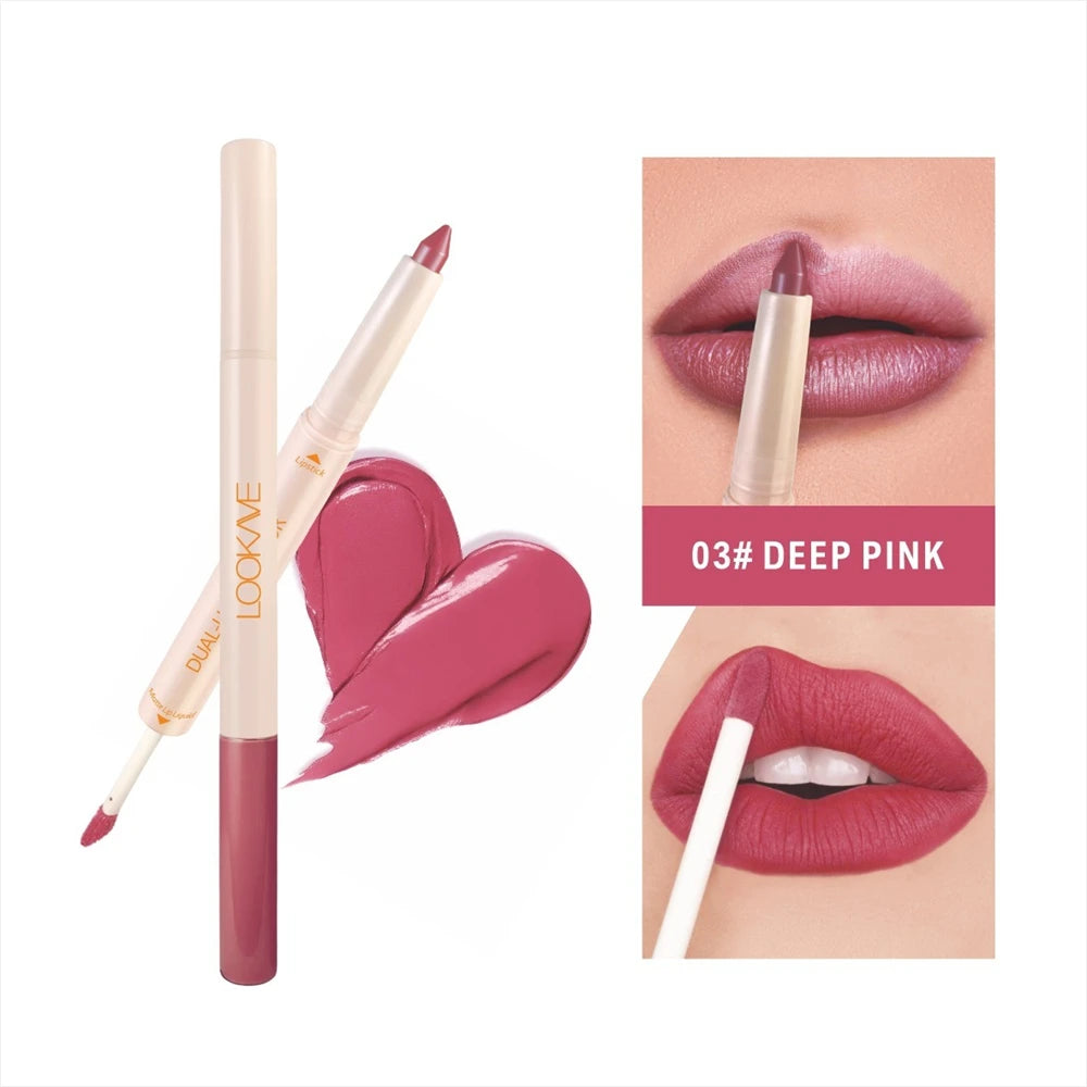 Velvet Matte Lipstick and Lipliner Duo Long-Lasting