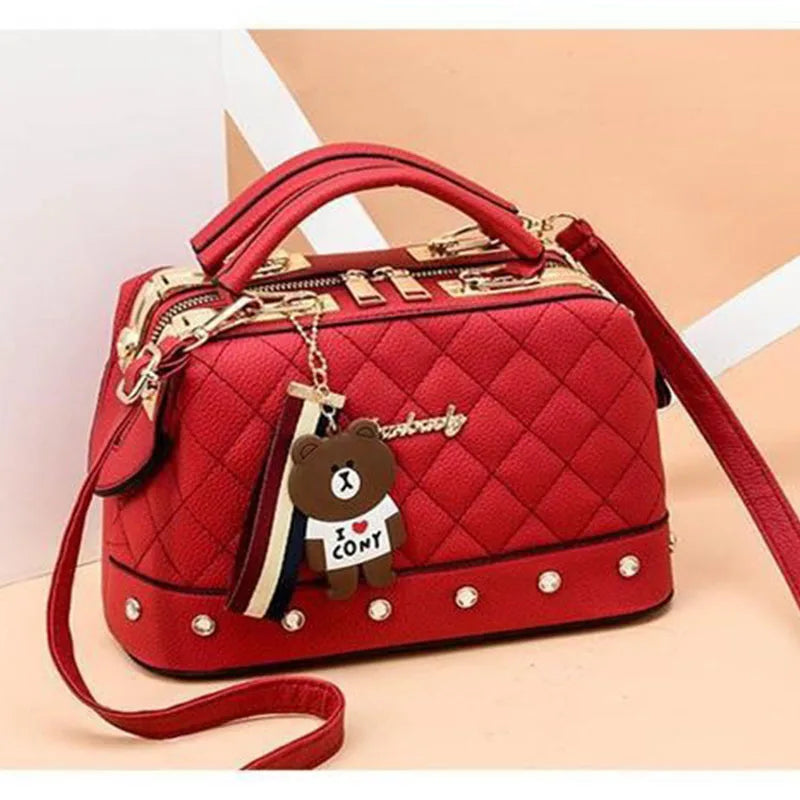 Stylish Large-Capacity Bucket Bag for Women – Lychee Texture, Crossbody & Shoulder Wear