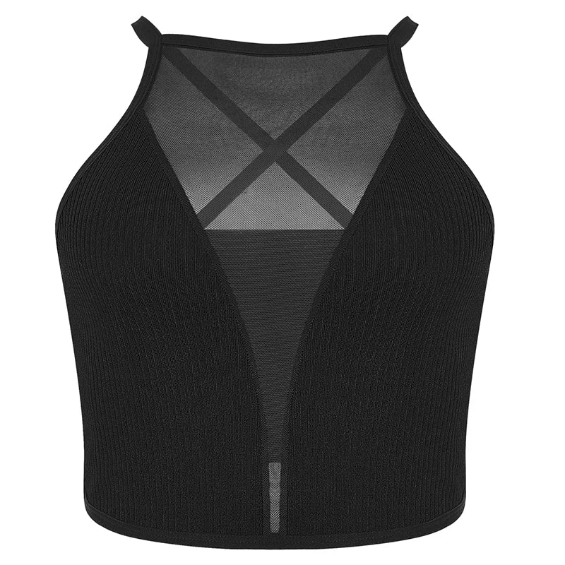 Crop Top Corset Ribbed Backless