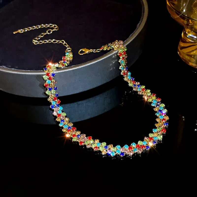 Luxury Rhinestone Choker Necklace