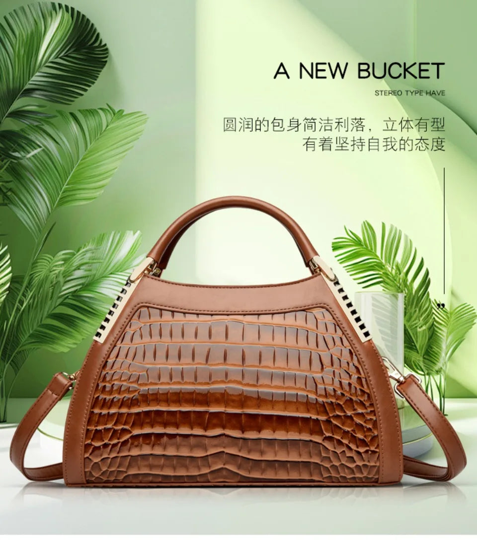 Women Brand Luxury Handbags Women Bags Designer Hobos Two Layers Sac