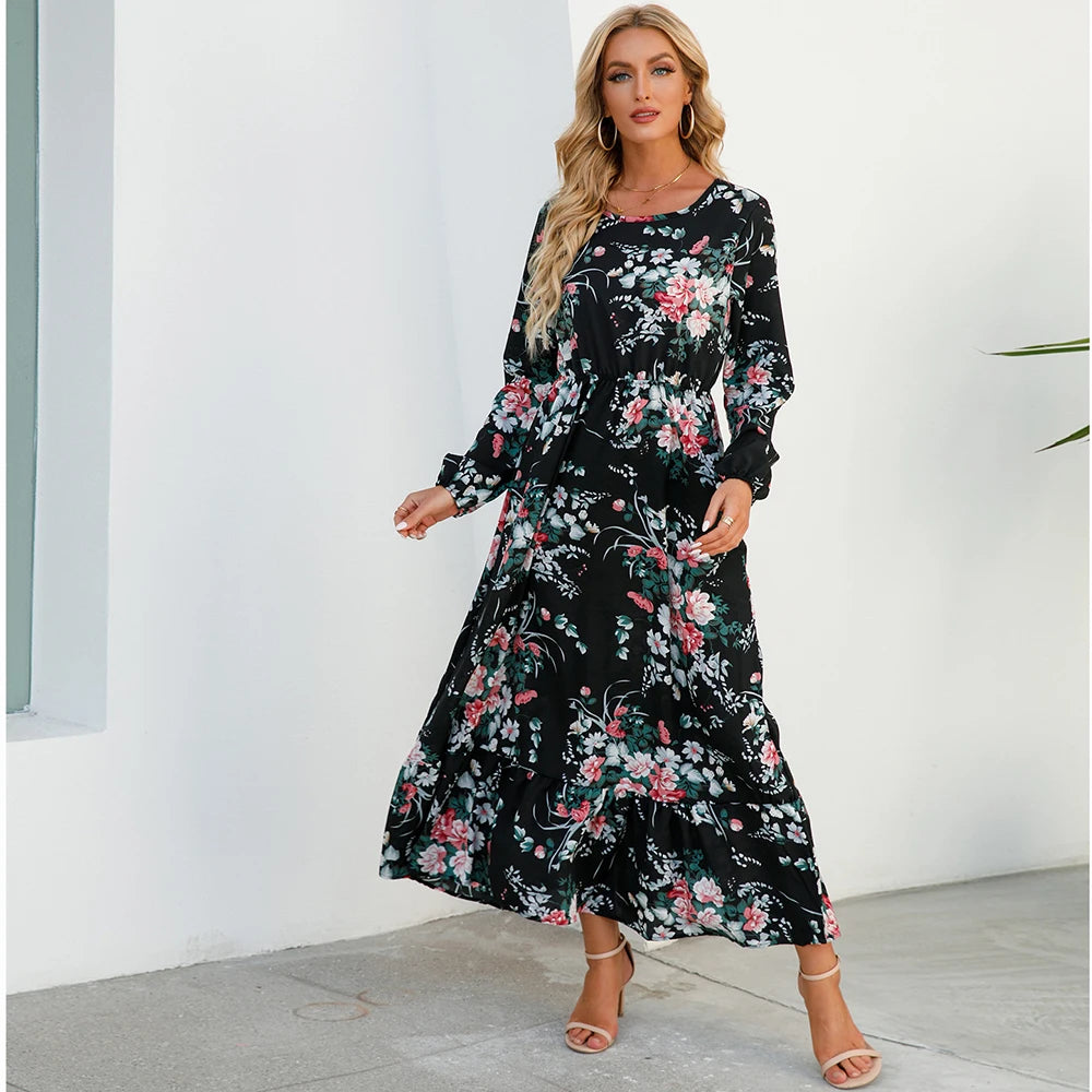 2025 Sping Summer Bohemian Women Maxi Dress Casual
