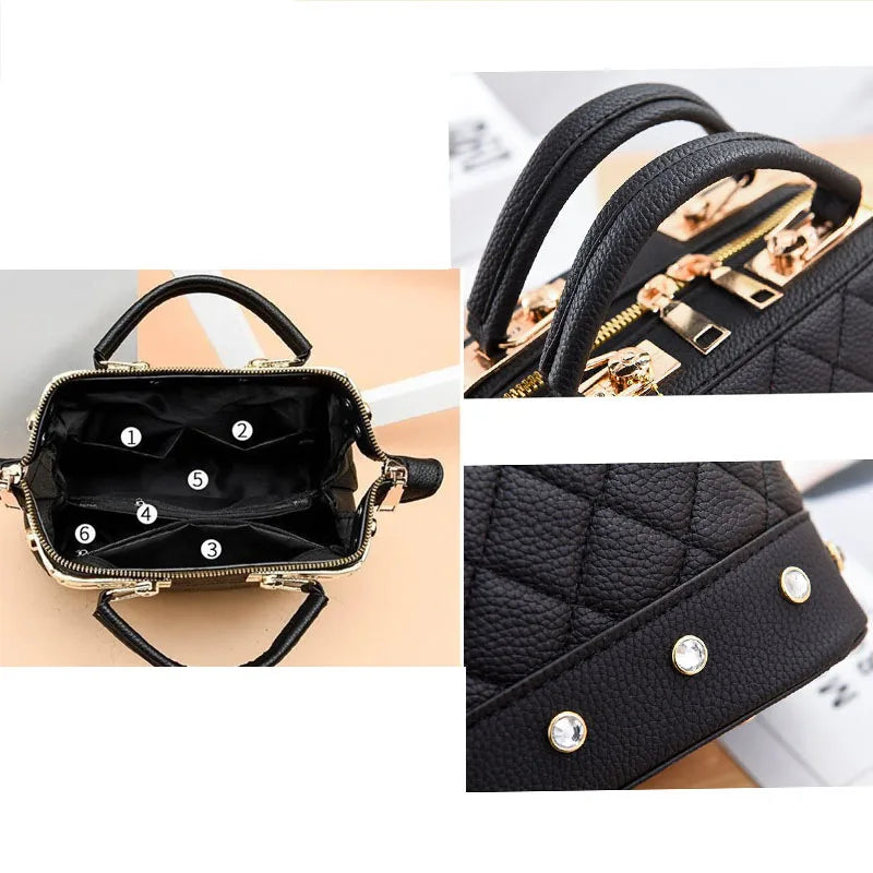 Stylish Large-Capacity Bucket Bag for Women – Lychee Texture, Crossbody & Shoulder Wear