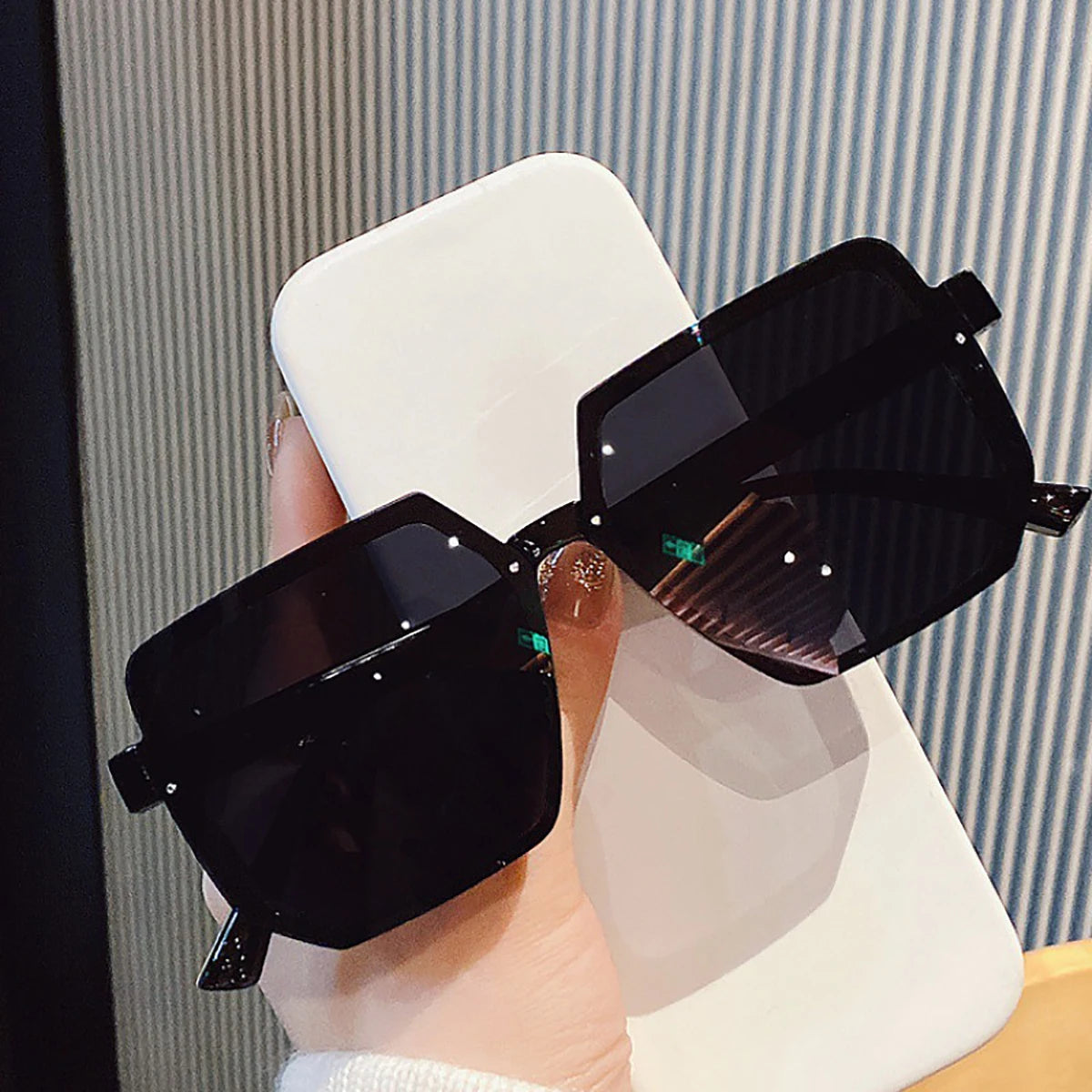 Big Frame Vintage Sunglasses Women
