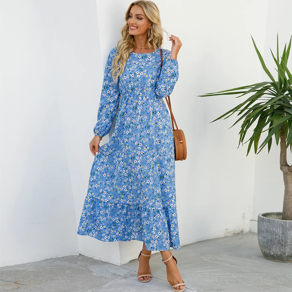 2025 Sping Summer Bohemian Women Maxi Dress Casual
