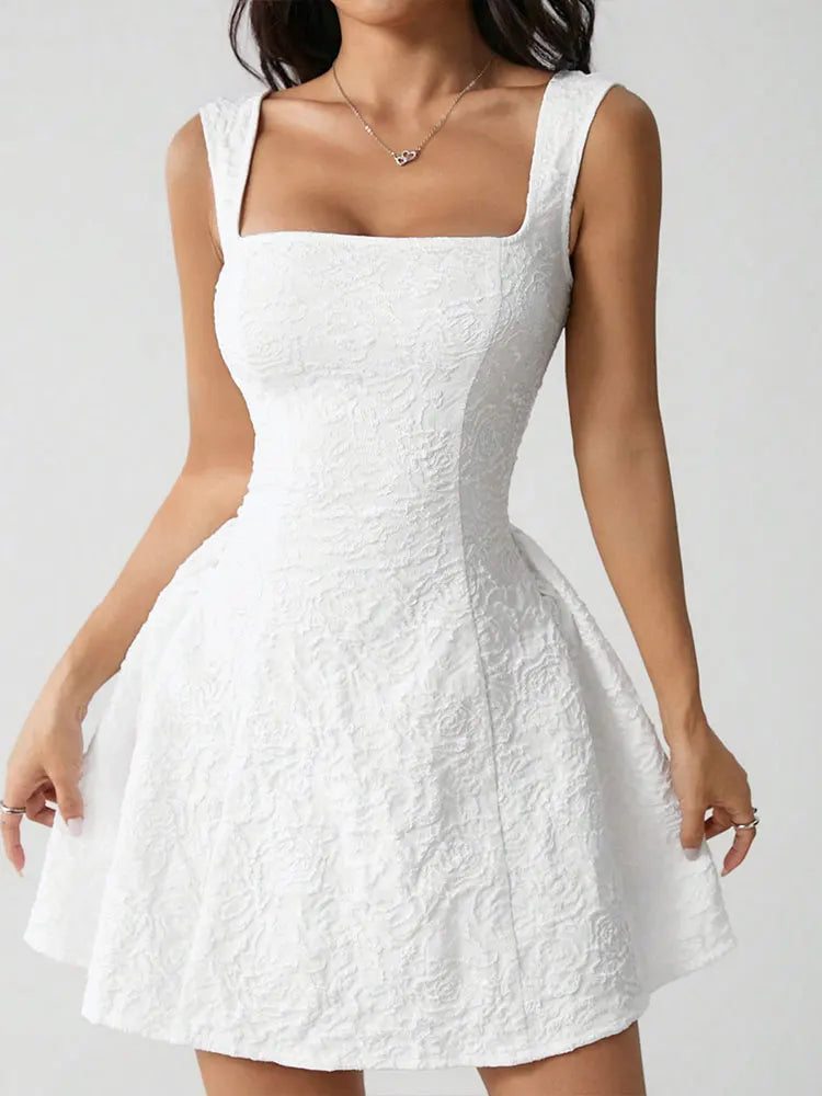 Summer Street A-Line Tank Dress – Sexy Backless Partywear for Women