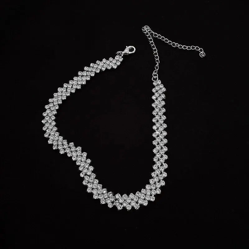 Luxury Rhinestone Choker Necklace