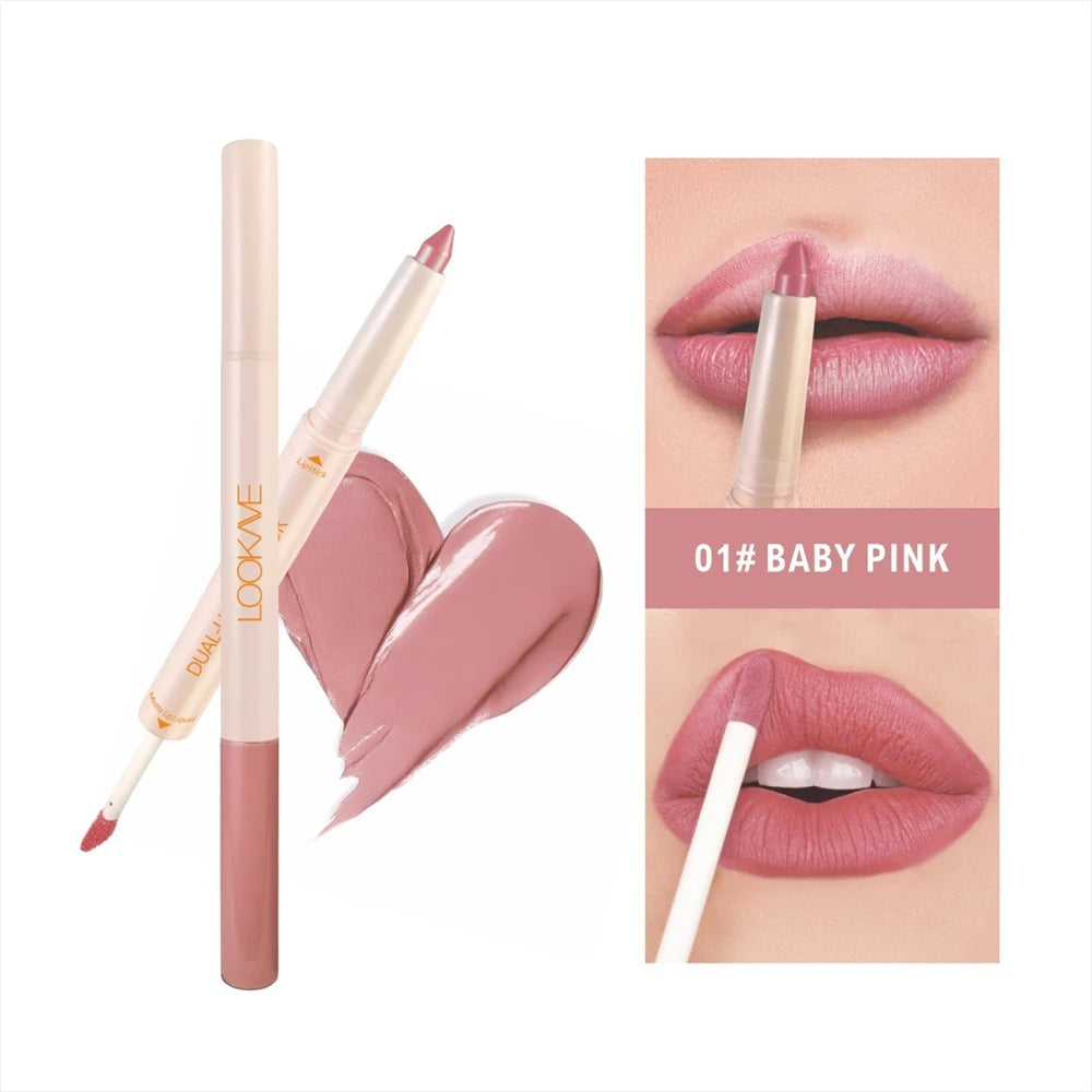 Velvet Matte Lipstick and Lipliner Duo Long-Lasting
