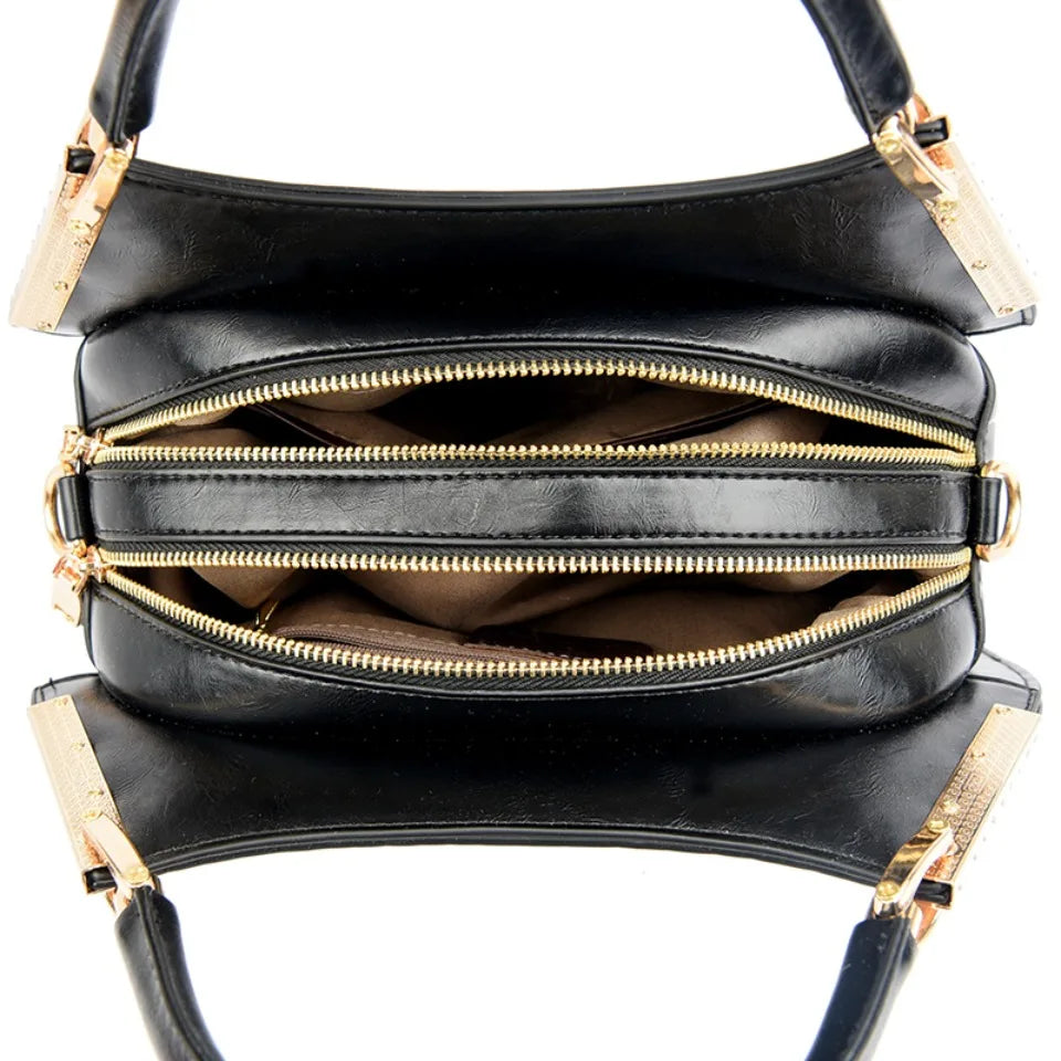 Women Brand Luxury Handbags Women Bags Designer Hobos Two Layers Sac