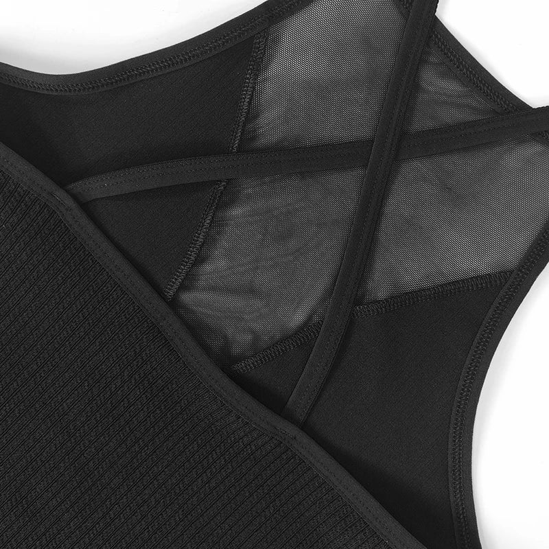 Crop Top Corset Ribbed Backless