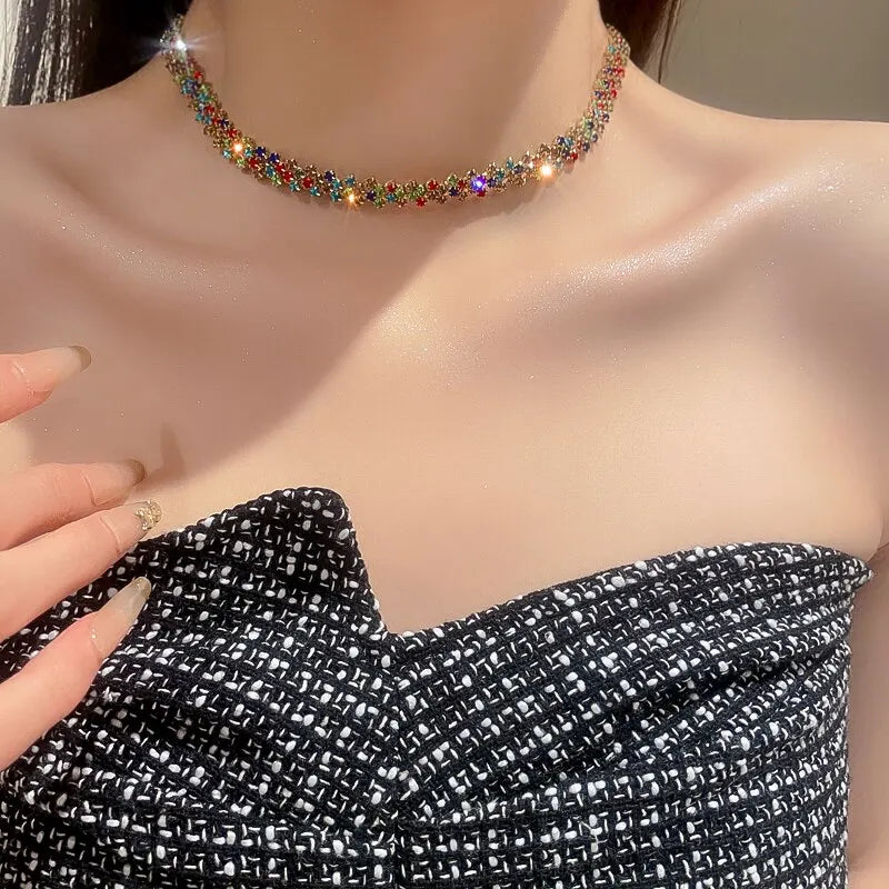 Luxury Rhinestone Choker Necklace
