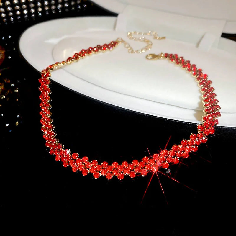 Luxury Rhinestone Choker Necklace