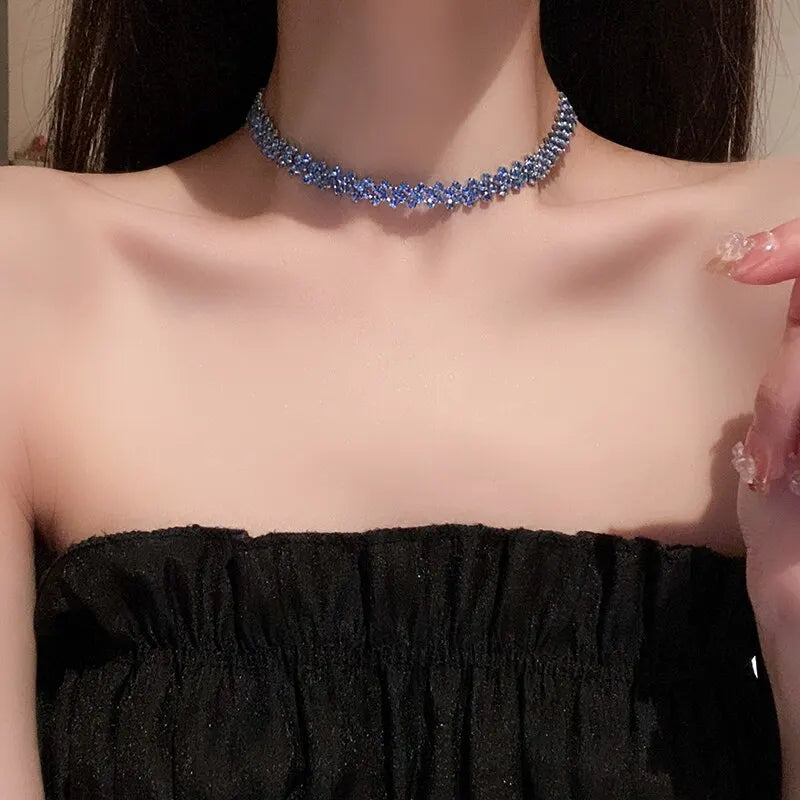 Luxury Rhinestone Choker Necklace