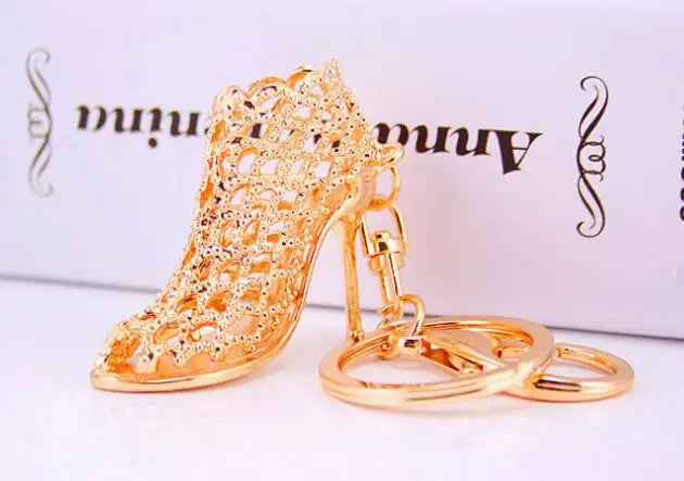 New Hollow High Heels Pendent Golden Heels
