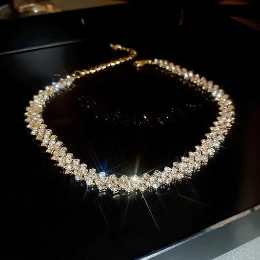 Luxury Rhinestone Choker Necklace