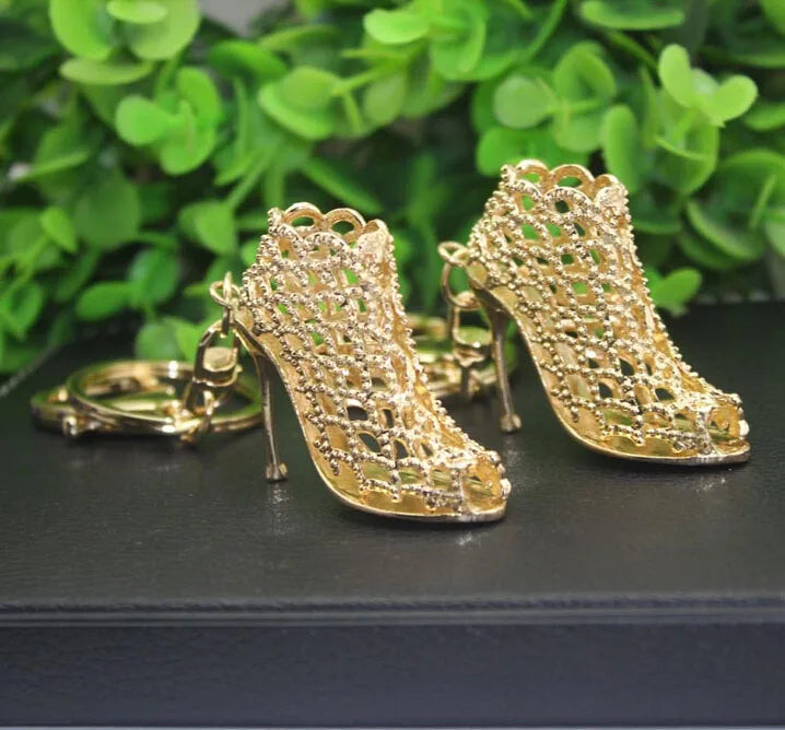 New Hollow High Heels Pendent Golden Heels