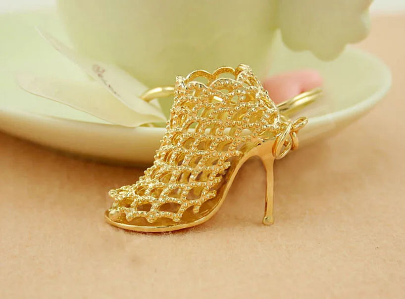 New Hollow High Heels Pendent Golden Heels