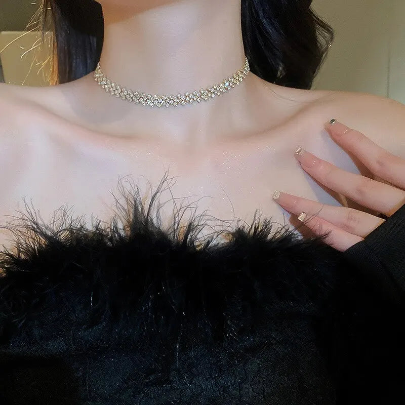 Luxury Rhinestone Choker Necklace