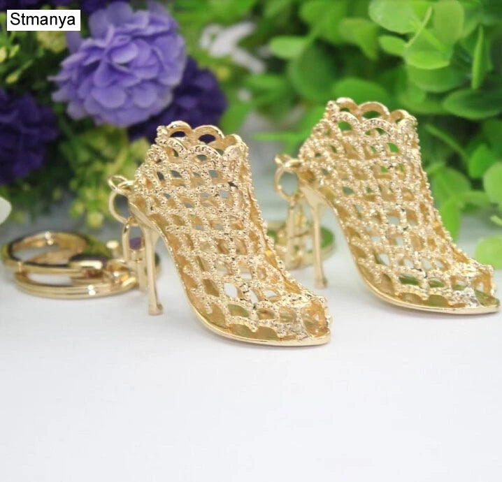 New Hollow High Heels Pendent Golden Heels